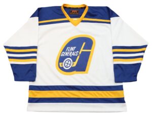 Flint Generals 1975-76 White Hockey Jersey