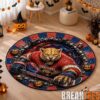 Edmonton Oilers Special Halloween Round Quilted Rug