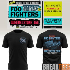 Foo Fighters 🎸🎤 “Take Cover Tour 2026” in Nashville, TN T-Shirt 3 Foo Fighters 🎸🎤 “Take Cover Tour 2026” in Nashville, TN T-Shirt 3