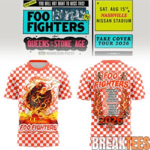 Foo Fighters 🎸🎤 “Take Cover Tour 2026” in Nashville, TN T-Shirt 6 Foo Fighters 🎸🎤 “Take Cover Tour 2026” in Nashville, TN T-Shirt 6