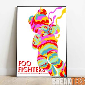 Foo Fighters Philadelphia 2026 Event Poster At Lincoln Financial Field On August 13 2026 Home Decor Poster