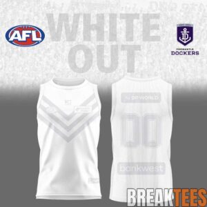 Fremantle Dockers White OutLimited Edition Basketball Jersey