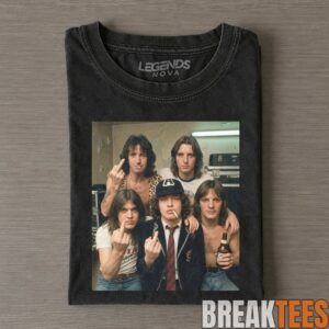 Funny ACDC Vintage Rock Band Tee 2