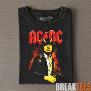 Funny ACDC Vintage Rock Band Tee 1
