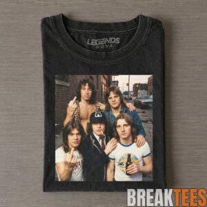 Funny ACDC Vintage Rock Band Tee 3