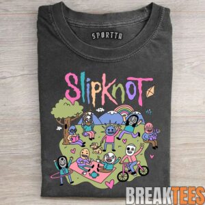 Funny Slipknot Rainbow Graphic T-Shirt 1