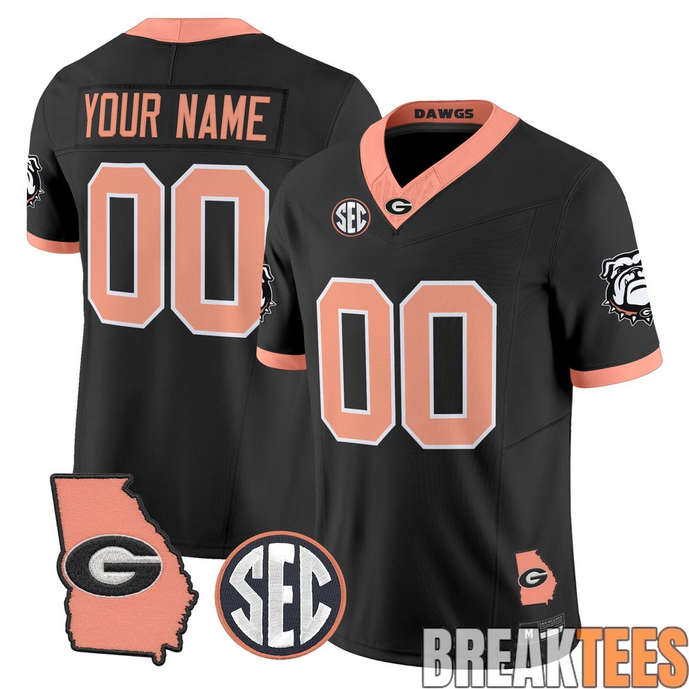 Georgia Bulldogs The Big Peach Custom Jersey Georgia Bulldogs The Big Peach Custom Jersey