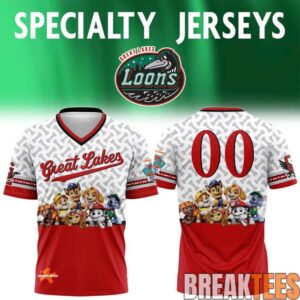 Great Lakes Loons x PAW Patrol Night 2026 Special Football Jersey