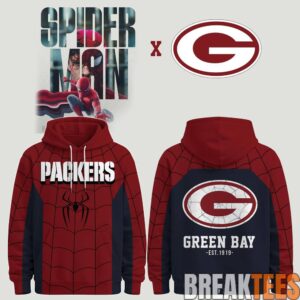 Green Bay Packers x Spider-Man “Brand New Day” 2026 Special Hoodie