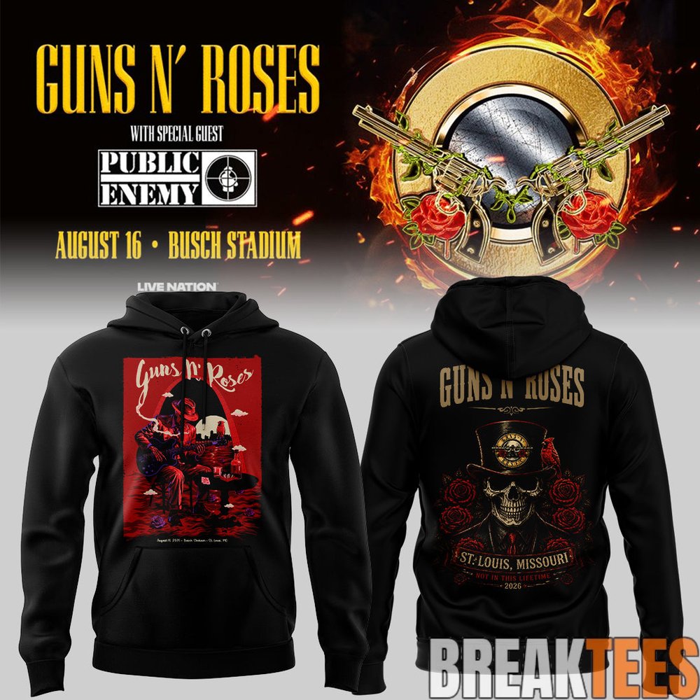 Guns N’ Roses x St. Louis Cardinals Limited Edition Hoodie Guns N’ Roses x St. Louis Cardinals Limited Edition Hoodie