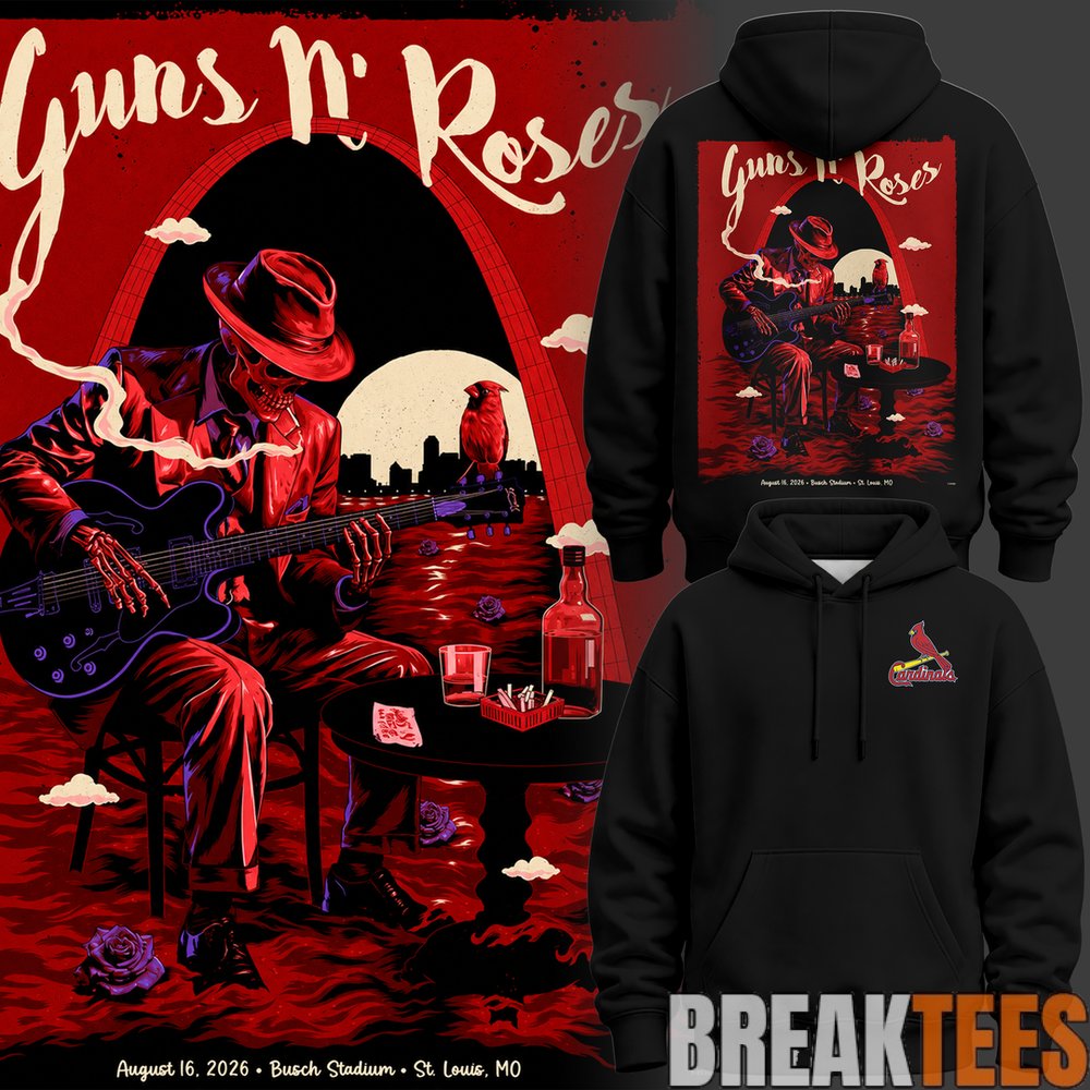 Guns N’ Roses x St. Louis Cardinals Limited Edition Hoodie Guns N’ Roses x St. Louis Cardinals Limited Edition Hoodie