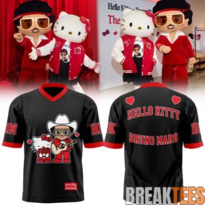 Hello Kitty x Bruno Mars Romantic Tour Pop-up Football Jersey