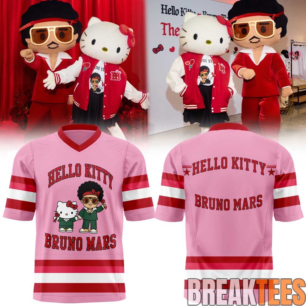 Hello Kitty x Bruno Mars Romantic Tour Pop-up Football Jersey Hello Kitty x Bruno Mars Romantic Tour Pop-up Football Jersey