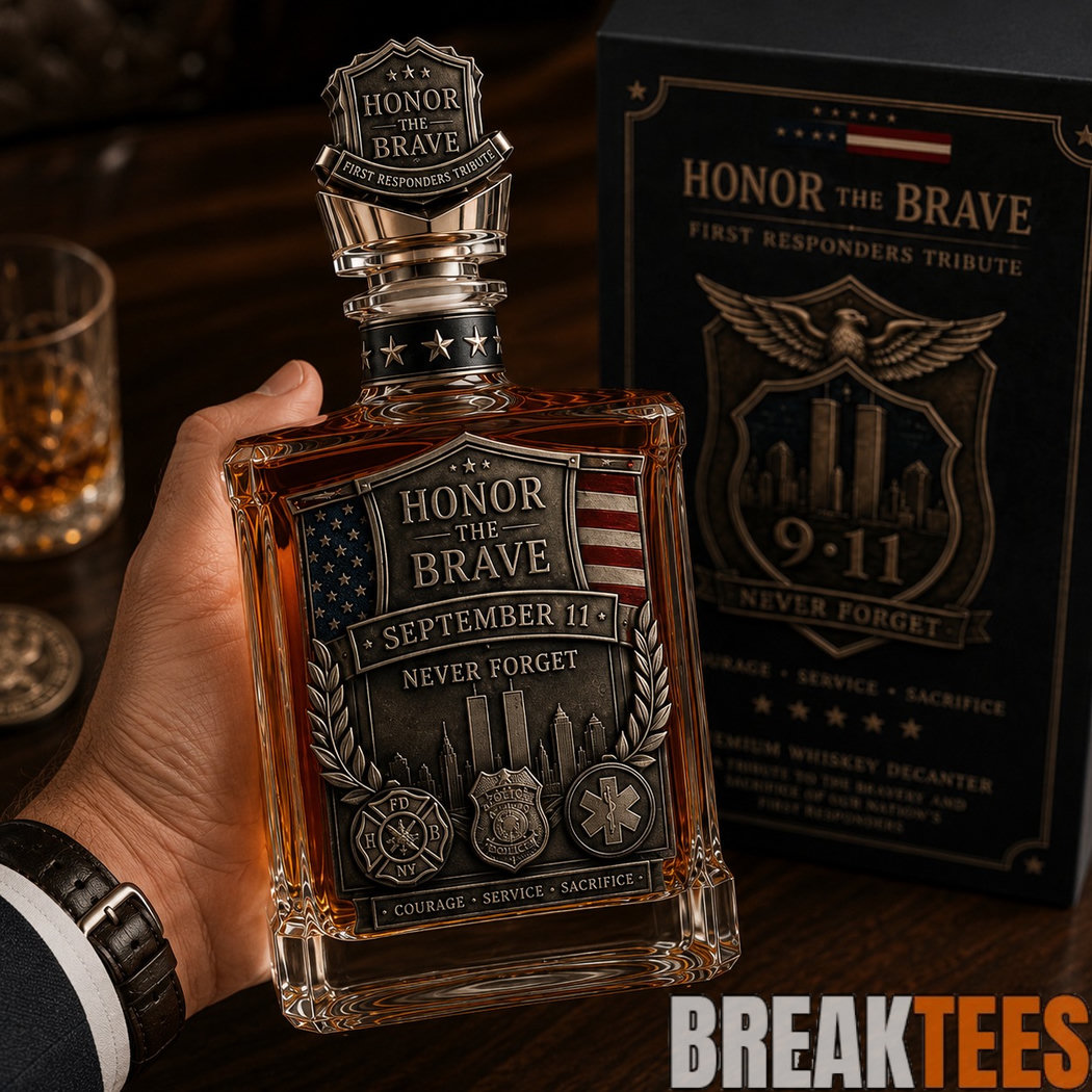Honor the Brave Never Forget Relief Whiskey Bottle Honor the Brave Never Forget Relief Whiskey Bottle