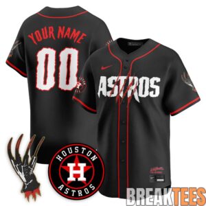 Houston Astros A Nightmare on Elm Street Custom Jersey 1