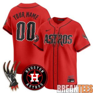 Houston Astros A Nightmare on Elm Street Custom Jersey 2