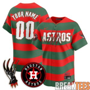 Houston Astros A Nightmare on Elm Street Custom Jersey 3