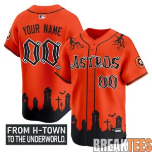 Houston Astros 'Halloween Shadows Edition' Vapor Premier Limited Custom Jersey 1