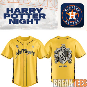 Houston Astros x Hufflepuff House Baseball Jersey