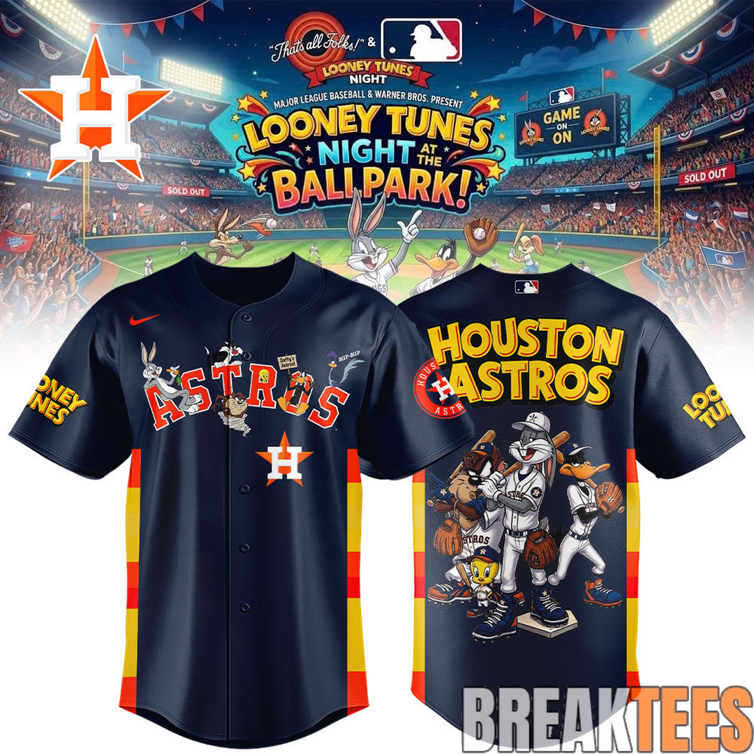 Houston Astros x Looney Tunes Baseball Jersey Houston Astros x Looney Tunes Baseball Jersey