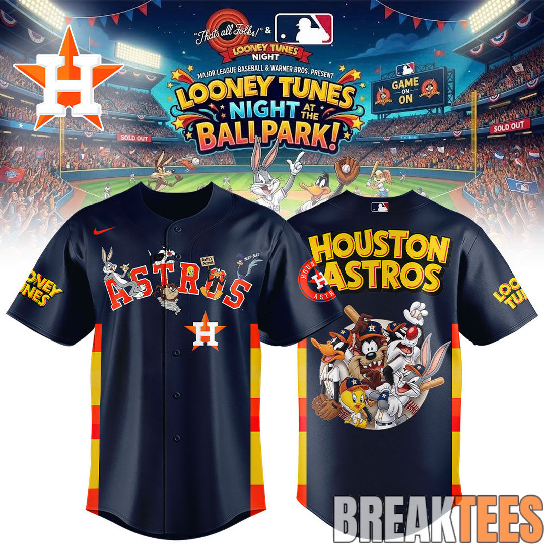 Houston Astros x Looney Tunes Baseball Jersey Houston Astros x Looney Tunes Baseball Jersey
