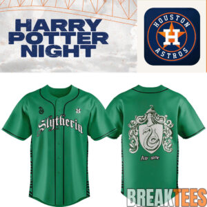 Houston Astros x Slytherin House Baseball Jersey