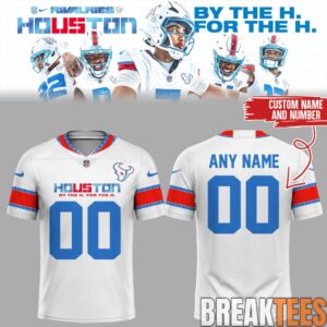 Houston Texans Rivalries By the H. For the H. Custom Football Jersey 1