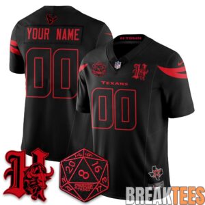 Houston Texans 'Stranger Things Edition' Special Edition Jersey - Custom