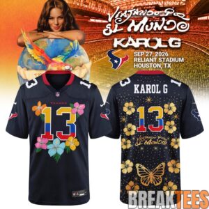 Houston Texans x Karol G Viajando Por El Mundo Tropitour 2026 Jersey