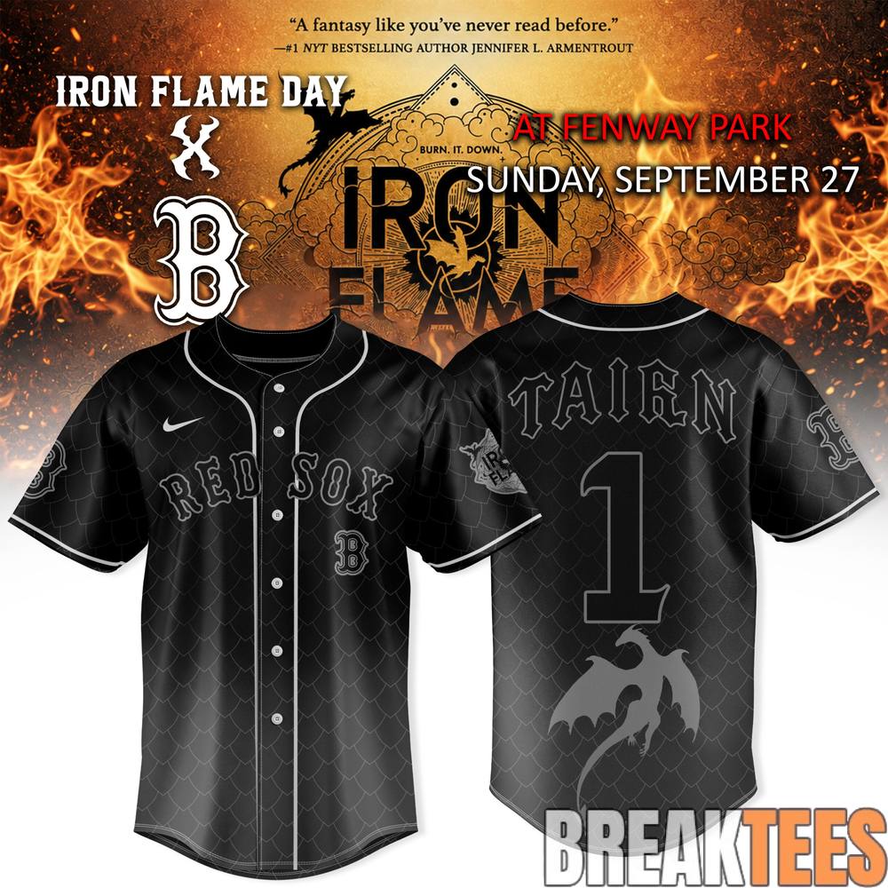 Iron Flame Day x Boston Red Sox 2026 Special Baseball Jersey Iron Flame Day x Boston Red Sox 2026 Special Baseball Jersey