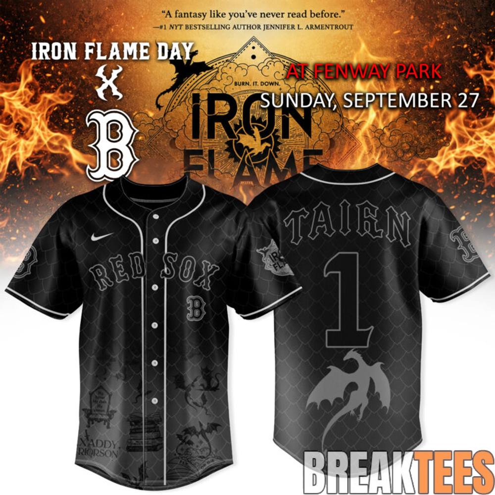 Iron Flame Day x Boston Red Sox 2026 Special Baseball Jersey Iron Flame Day x Boston Red Sox 2026 Special Baseball Jersey