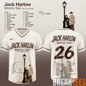 Jack Harlow Monica Tour Football Jersey
