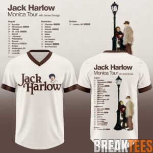 Jack Harlow Monica Tour Football Jersey 3