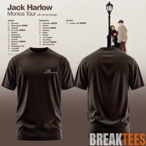 Jack Harlow Monica Tour T-Shirt 2D 1