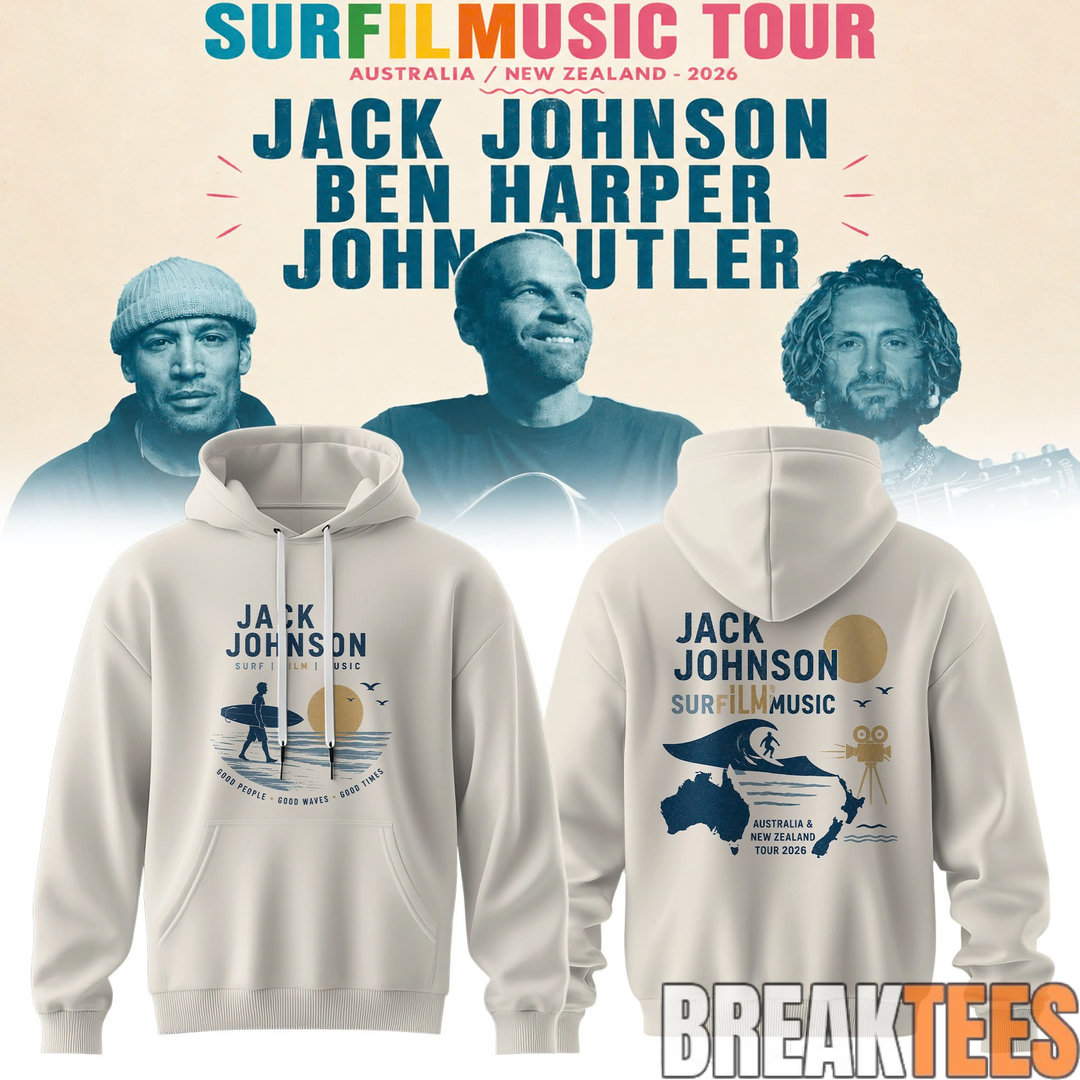 Jack Johnson – SURFILMUSIC Australia & New Zealand Tour Hoodie Jack Johnson – SURFILMUSIC Australia & New Zealand Tour Hoodie