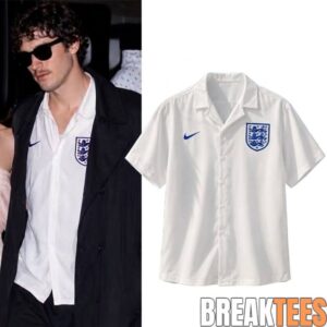 Jacob Elordi Nike England Three Lions Hawaiian Shirt