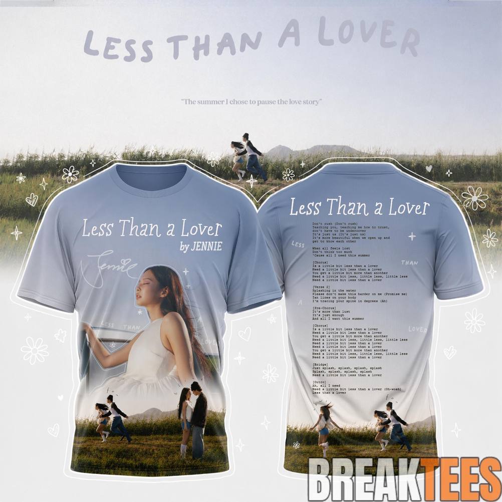 Jennie Special “Less than a Lover” 2026 T-Shirt Jennie Special “Less than a Lover” 2026 T-Shirt