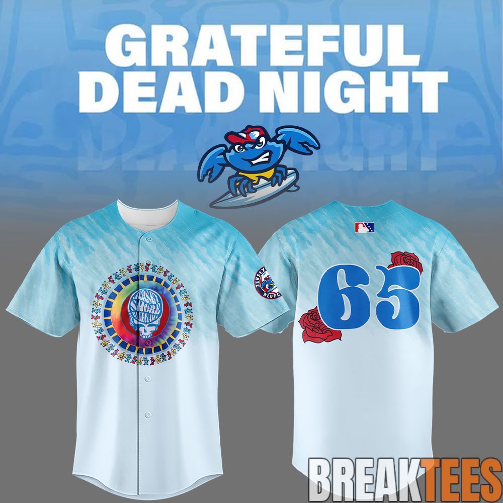 Jersey Shore BlueClaws Grateful Dead Night Jersey Jersey Shore BlueClaws Grateful Dead Night Jersey