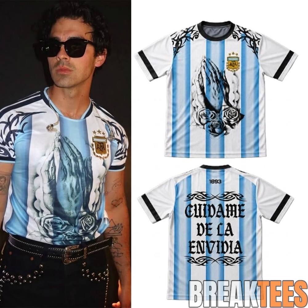 Joe Jonas Argentina Cuidame De La Envidia Praying Hands Jersey Joe Jonas Argentina Cuidame De La Envidia Praying Hands Jersey