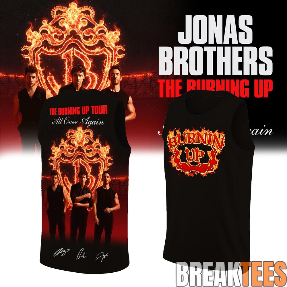 Jonas Brothers The Burning Up Tour Basketball Jersey Jonas Brothers The Burning Up Tour Basketball Jersey