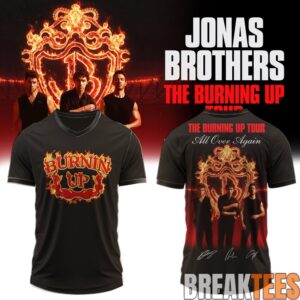 Jonas Brothers The Burning Up Tour Football Jersey