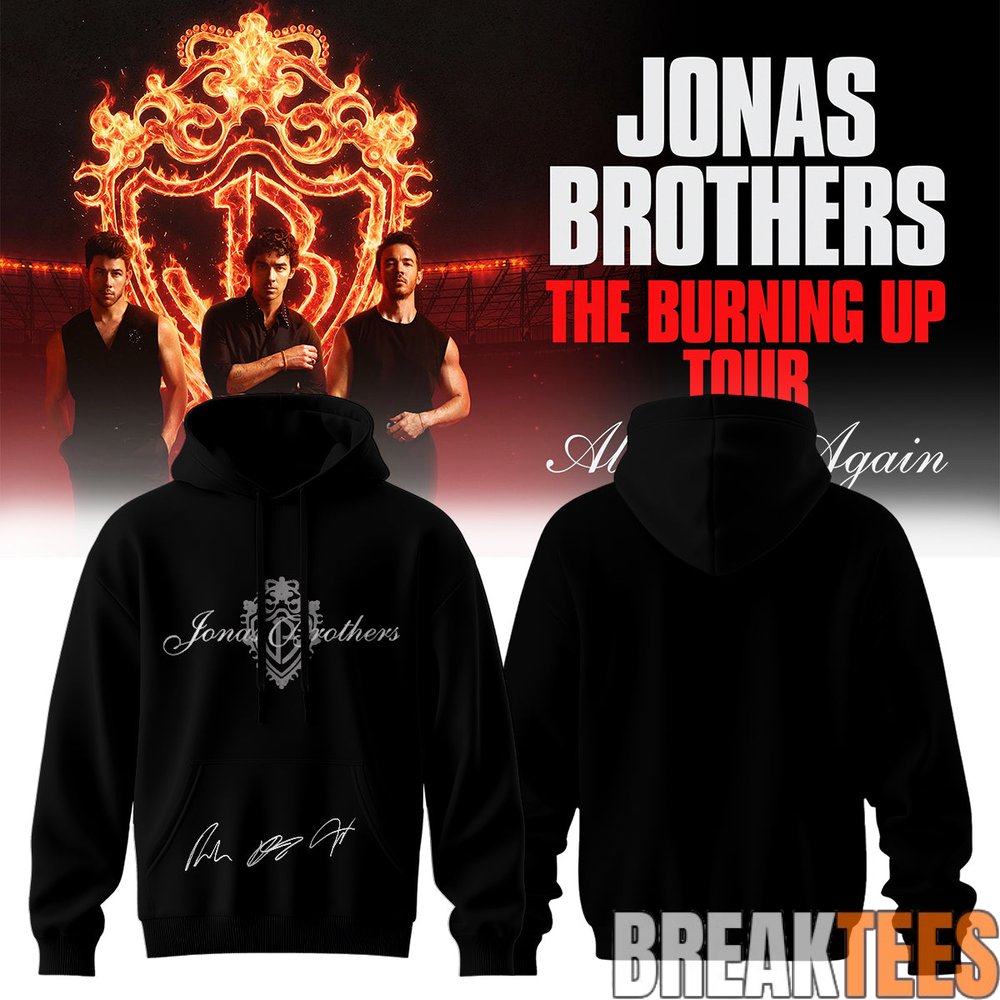 Jonas Brothers The Burning Up Tour Hoodie Jonas Brothers The Burning Up Tour Hoodie