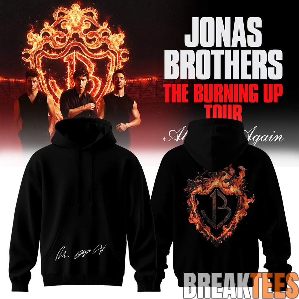 Jonas Brothers The Burning Up Tour Hoodie Jonas Brothers The Burning Up Tour Hoodie