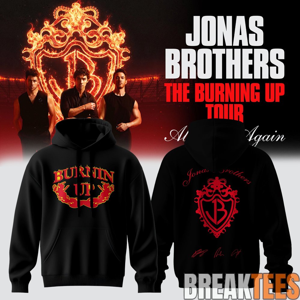 Jonas Brothers The Burning Up Tour Hoodie Jonas Brothers The Burning Up Tour Hoodie