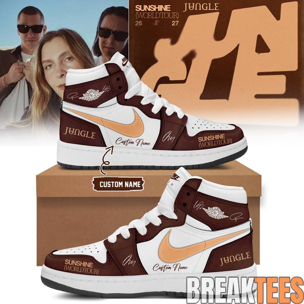 Jungle Sunshine World Tour 2026-27 Limited Edition Signature Custom AJ1 Shoes Jungle Sunshine World Tour 2026-27 Limited Edition Signature Custom AJ1 Shoes