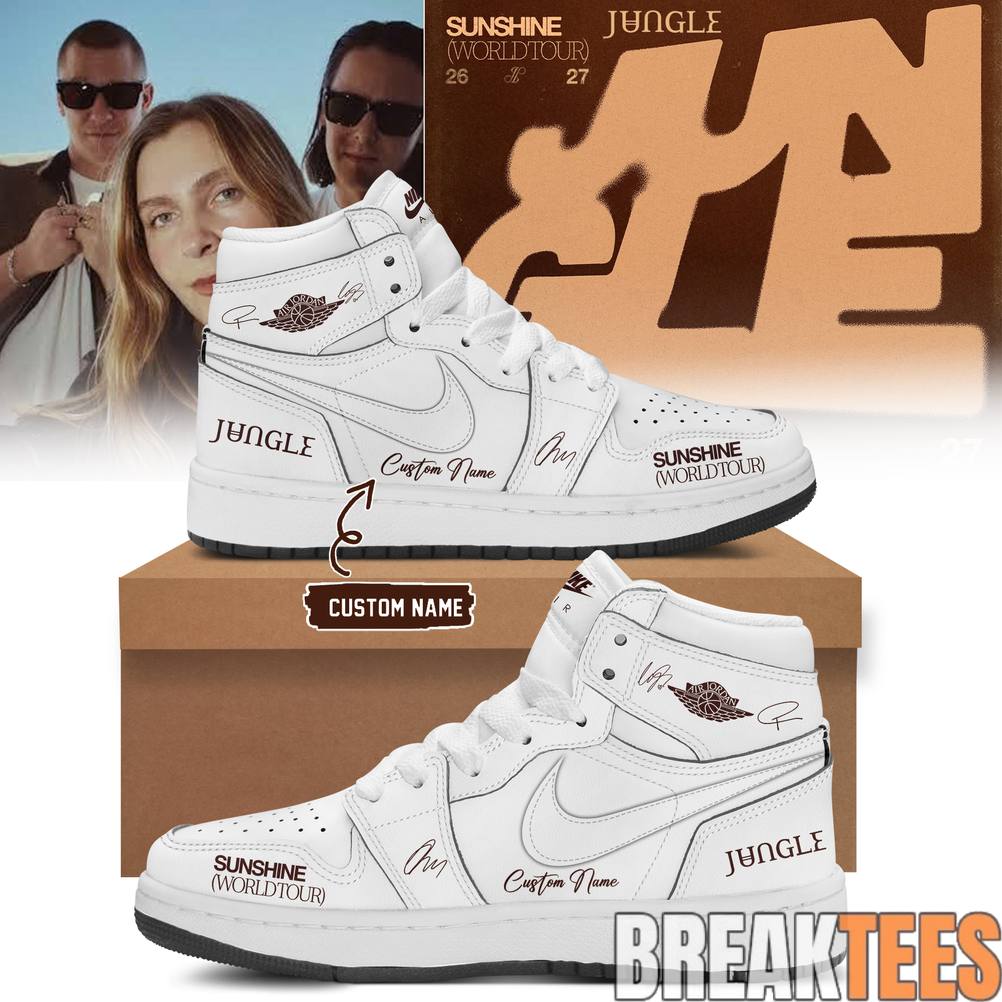 Jungle Sunshine World Tour 2026-27 Limited Edition Signature Custom AJ1 Shoes Jungle Sunshine World Tour 2026-27 Limited Edition Signature Custom AJ1 Shoes