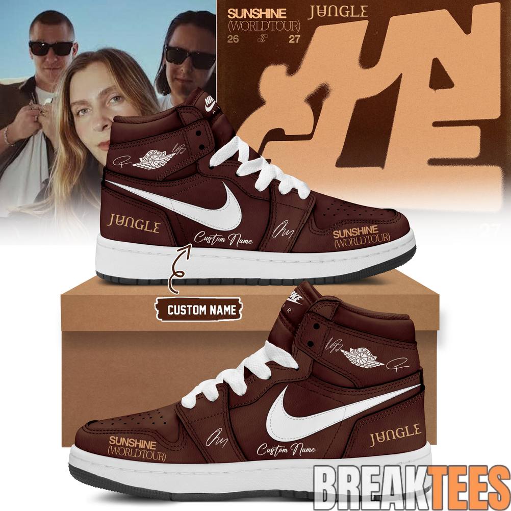 Jungle Sunshine World Tour 2026-27 Limited Edition Signature Custom AJ1 Shoes Jungle Sunshine World Tour 2026-27 Limited Edition Signature Custom AJ1 Shoes