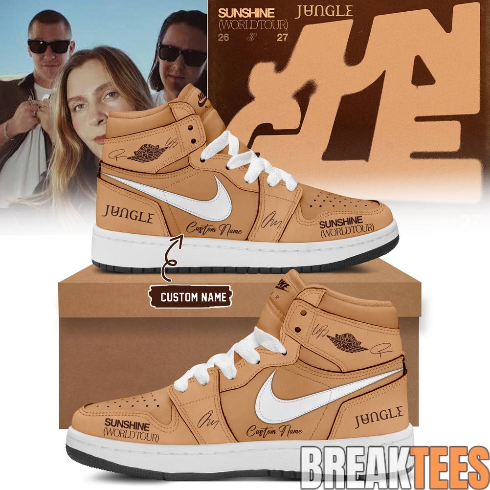 Jungle Sunshine World Tour 2026-27 Limited Edition Signature Custom AJ1 Shoes Jungle Sunshine World Tour 2026-27 Limited Edition Signature Custom AJ1 Shoes