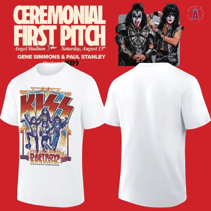 KISS Band Framed Destroys Anaheim T-Shirt KISS Band Framed Destroys Anaheim T-Shirt