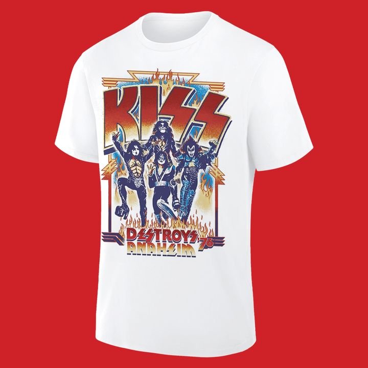 KISS Band Framed Destroys Anaheim T-Shirt KISS Band Framed Destroys Anaheim T-Shirt